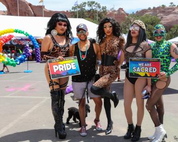 The Blackout Girls from Albuquerque, NM, and Darrell House, U.S. Marine